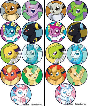 Eeveelution Buttons