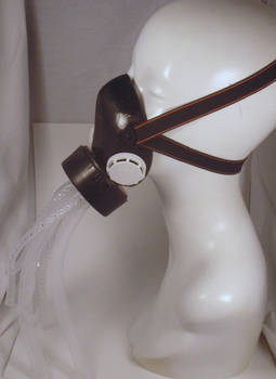 Black and White Cthulhu Fiber Optic Respirator