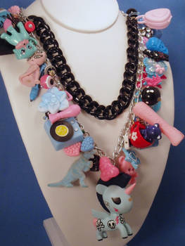 Punk Rock Bubblegum Charm necklace