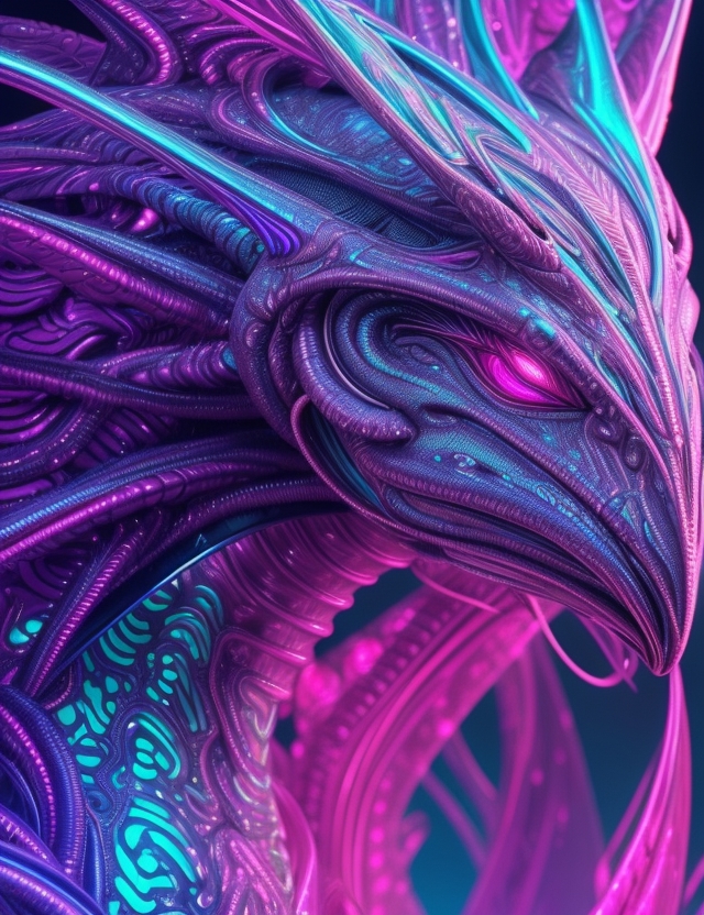 Synthwave Alien by Chelutau on DeviantArt