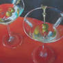 Two Olive Martinis