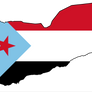 Flag Map of PDR Yemen