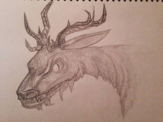 Creature Deer Sketch