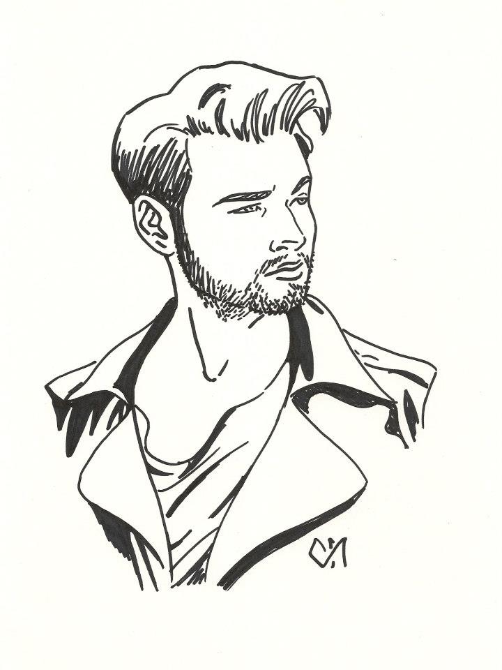 cool guy drawing