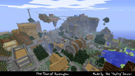 The Town of Huntington in MINECRAFT