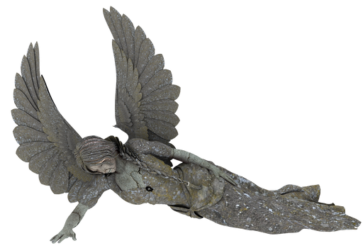 Angel Statue PNG 03