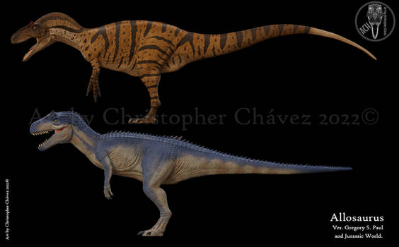 Comparison of Allosaurus