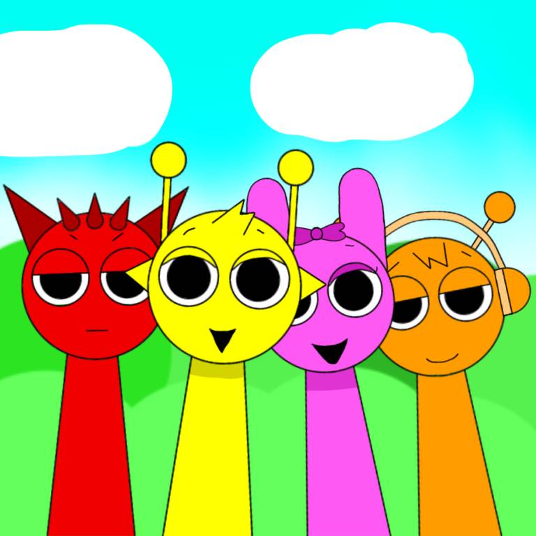 Pinki Raddy Sprunki: Raddy, Simon, Pinki, Oren by AnthonySid2003 on DeviantArt