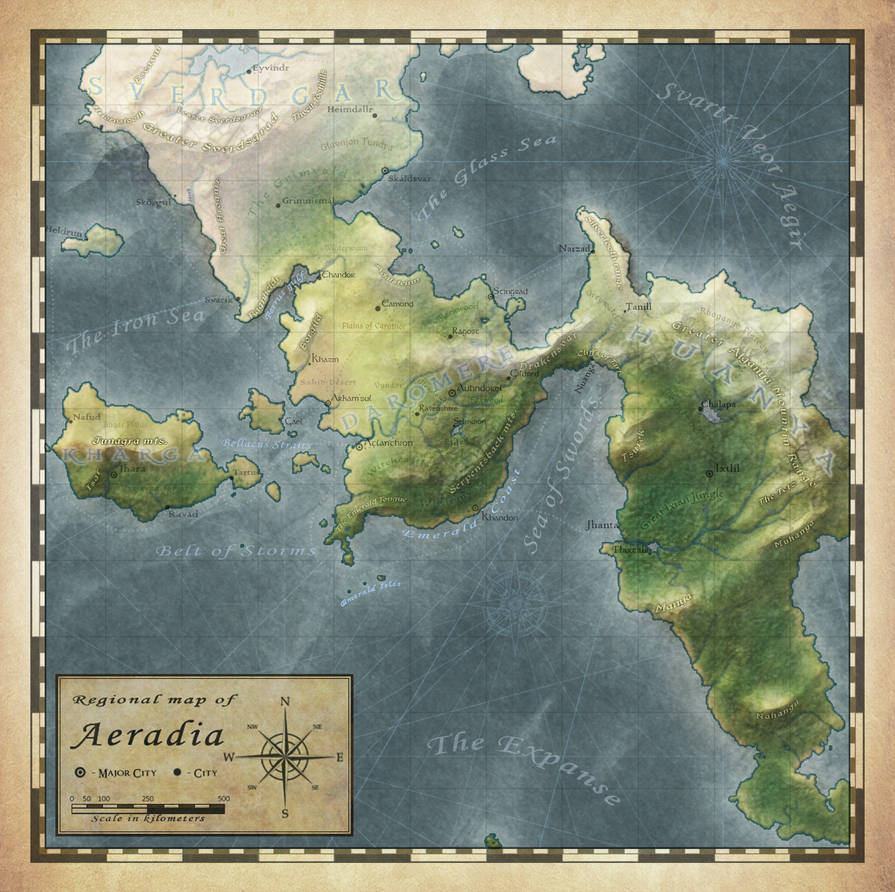 Regional map of Aeradia by anonymous-Dragon on DeviantArt