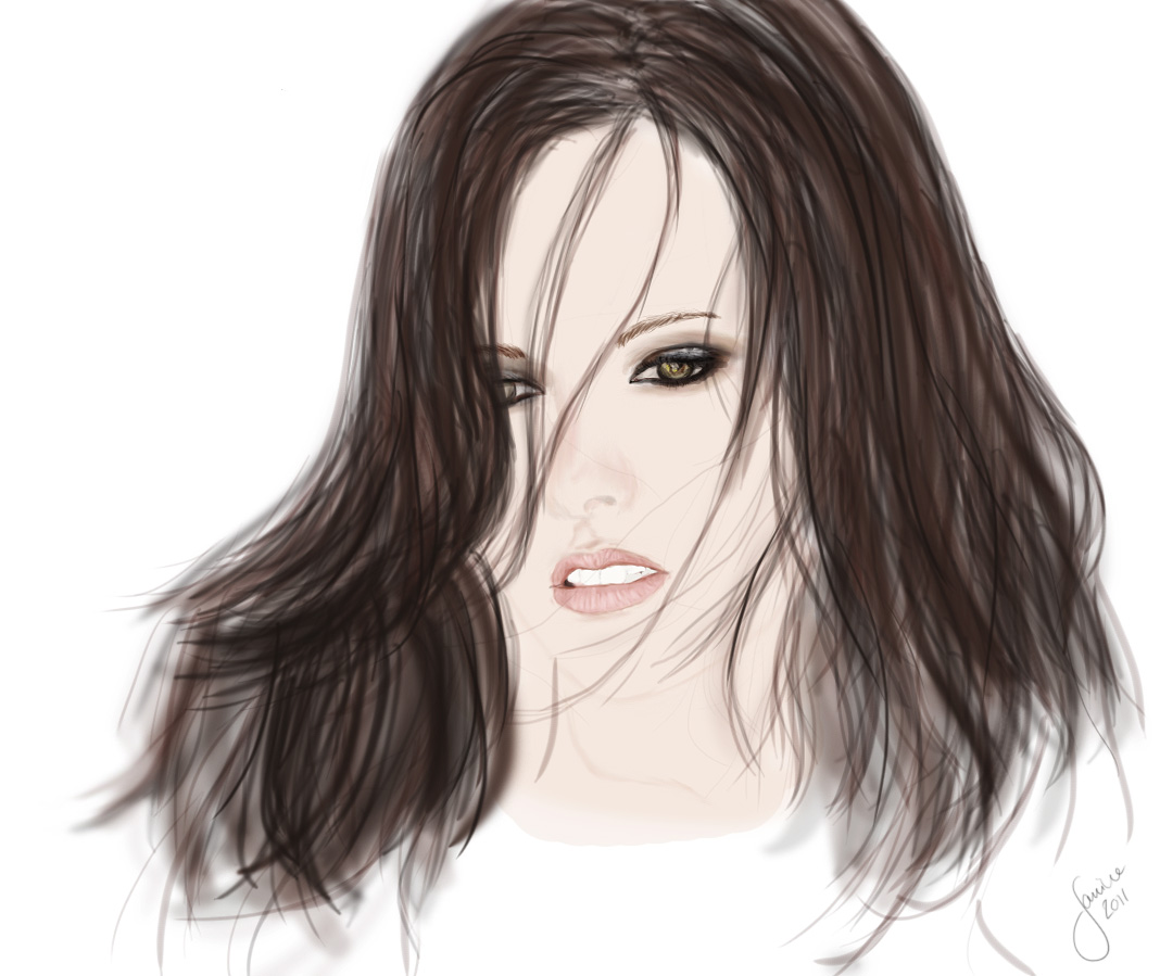 Speedpainting: Kristen Stewart by janine83