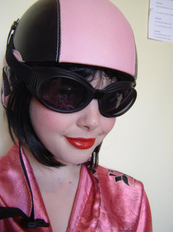 Pink helmet 1