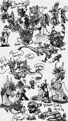 .:Wild Gang Sketch Page 1:.