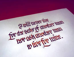 Ayn Rand quote - Calligraphy