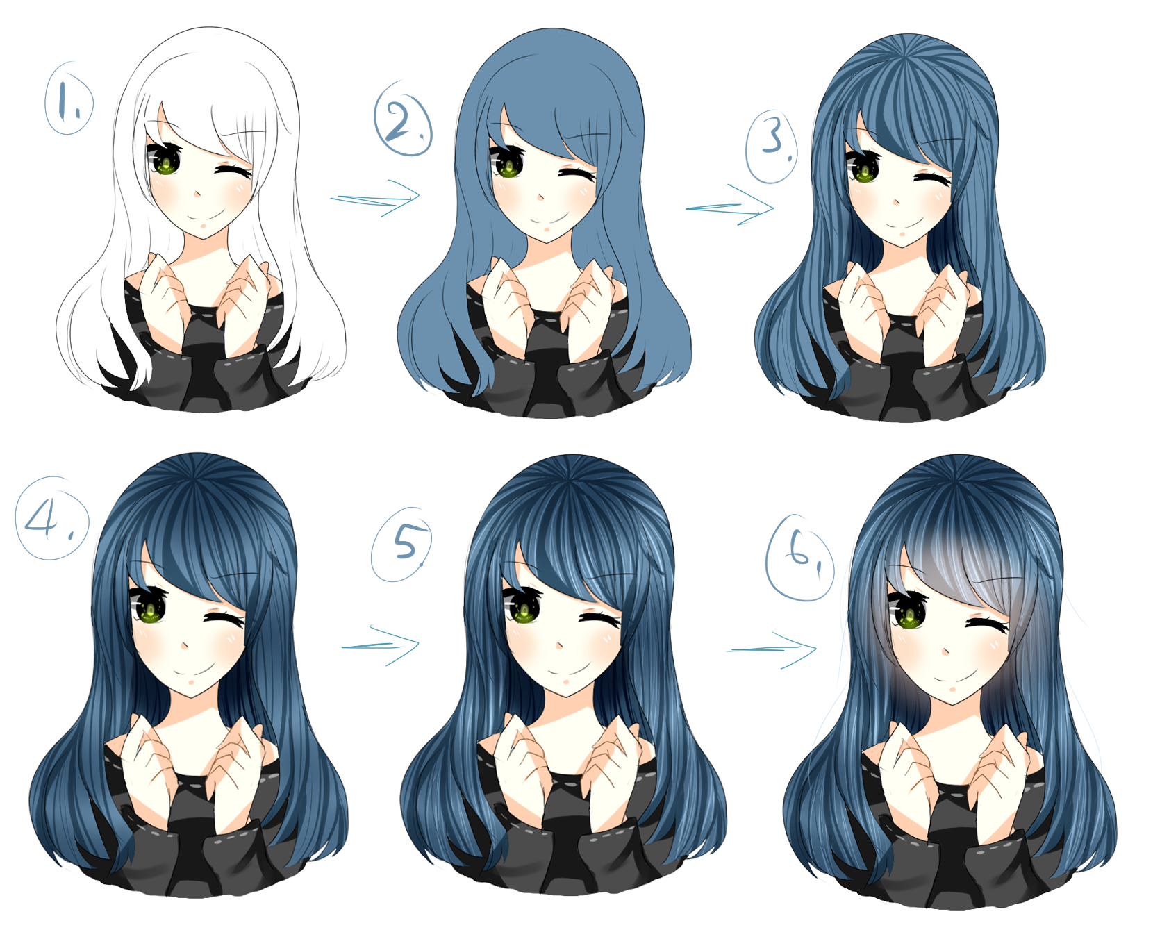 Hair Coloring Tutorial by Marimari999 on DeviantArt