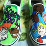 Scooby-Doo Custom Shoes (front view)