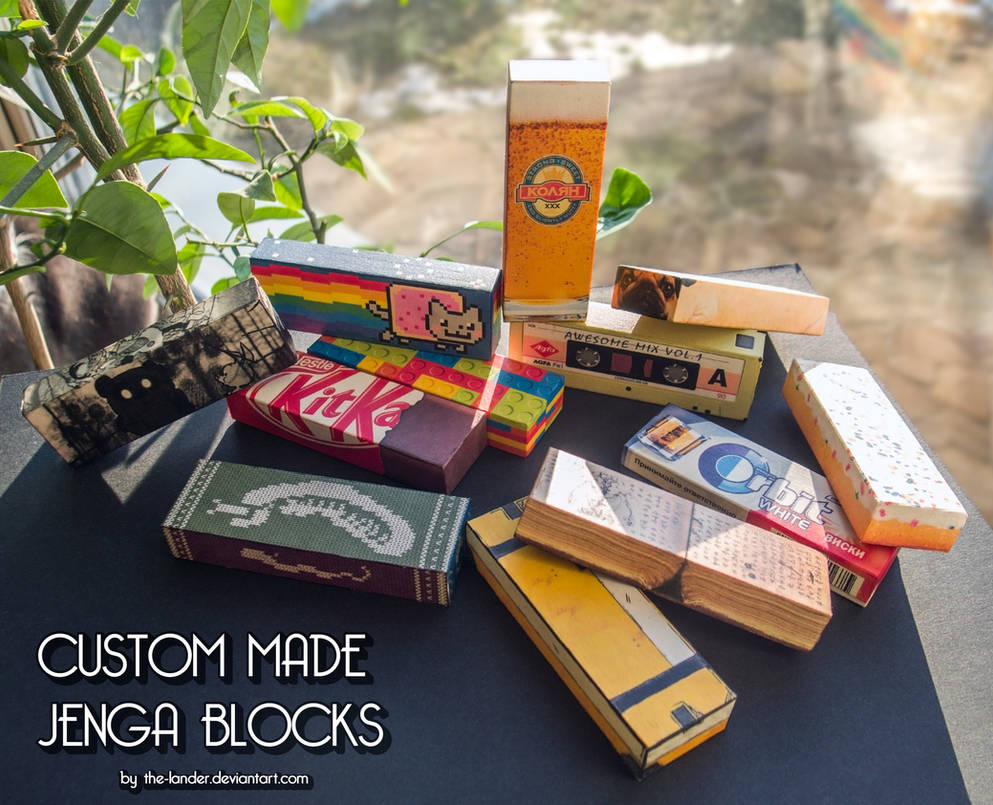 Jamango Blocks Custom Jenga Blocks :: Complete by the-lander on DeviantArt