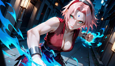 Sakura Haruno Okasho Jutsu Desk Walls