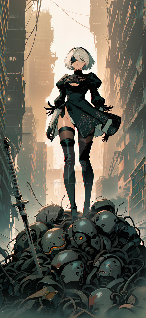 Neir Android Basic 2B Nier Automata | Wrath of the Android by AphoneWallpaper on DeviantArt
