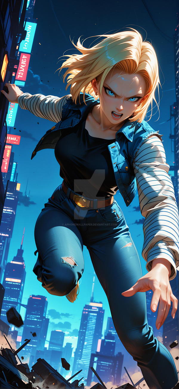 Android 18 Character Design Android 18 Dragon Ball Z | Cybercity by AphoneWallpaper on DeviantArt