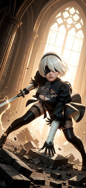 2b Silent Shadowed Warrior