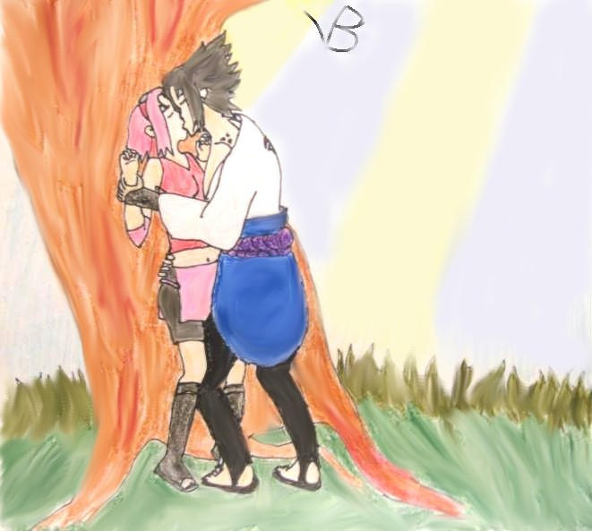 Sasuke Sakura - Tree Kiss by vbsuper-sama on DeviantArt