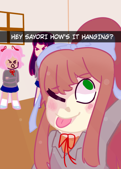 really monika? another bad hanging pun?