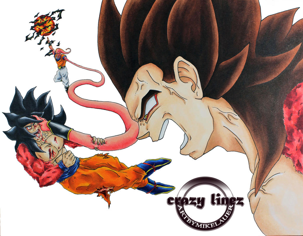 DBZ: Super Saiyan 4 Goku & Super Saiyan Blue Goku Just Fought