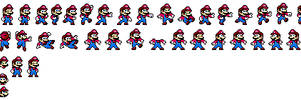 Mario Megaman Style sprite sheet