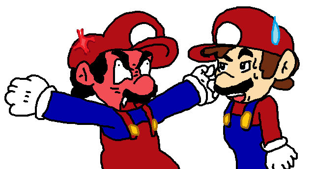 Mario meets Anger Mario by IceLucario20xx on DeviantArt