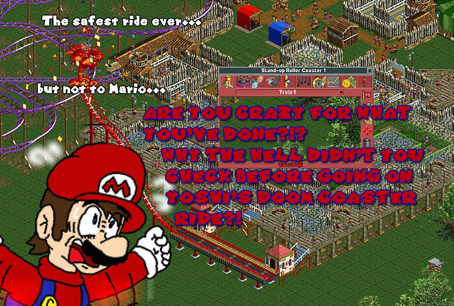 RCT2 Mario - The safest ride ever by IceLucario20xx on DeviantArt