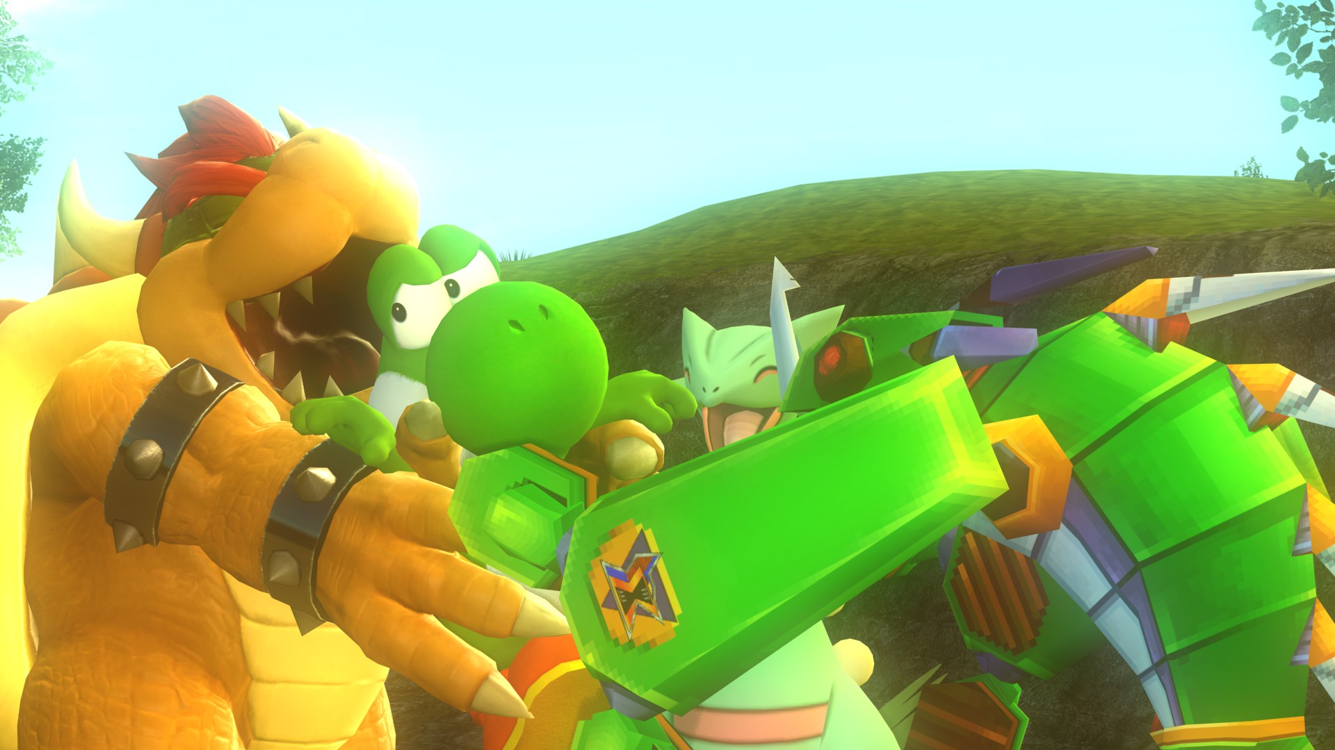 Hugs for the Little Yoshi ^D^