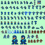 MegaMan Wily Wars sprites SNES look