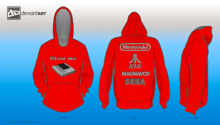 Blow me 8-bit challenge hoodie