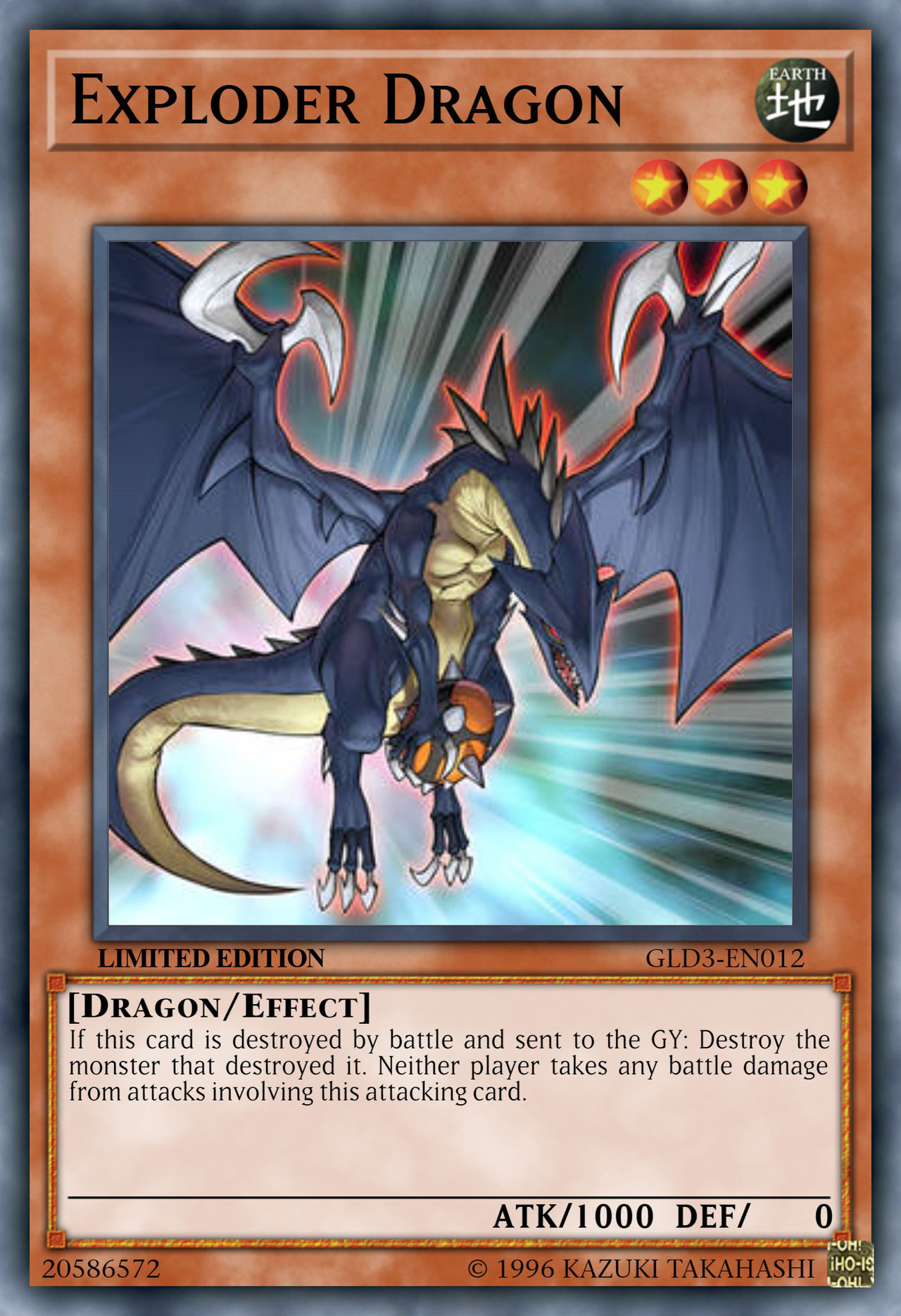 Explouder (YU-GI-OH-Gold-Series-3) Exploder Dragon GLD3-EN01 by Senpoy27 on ...
