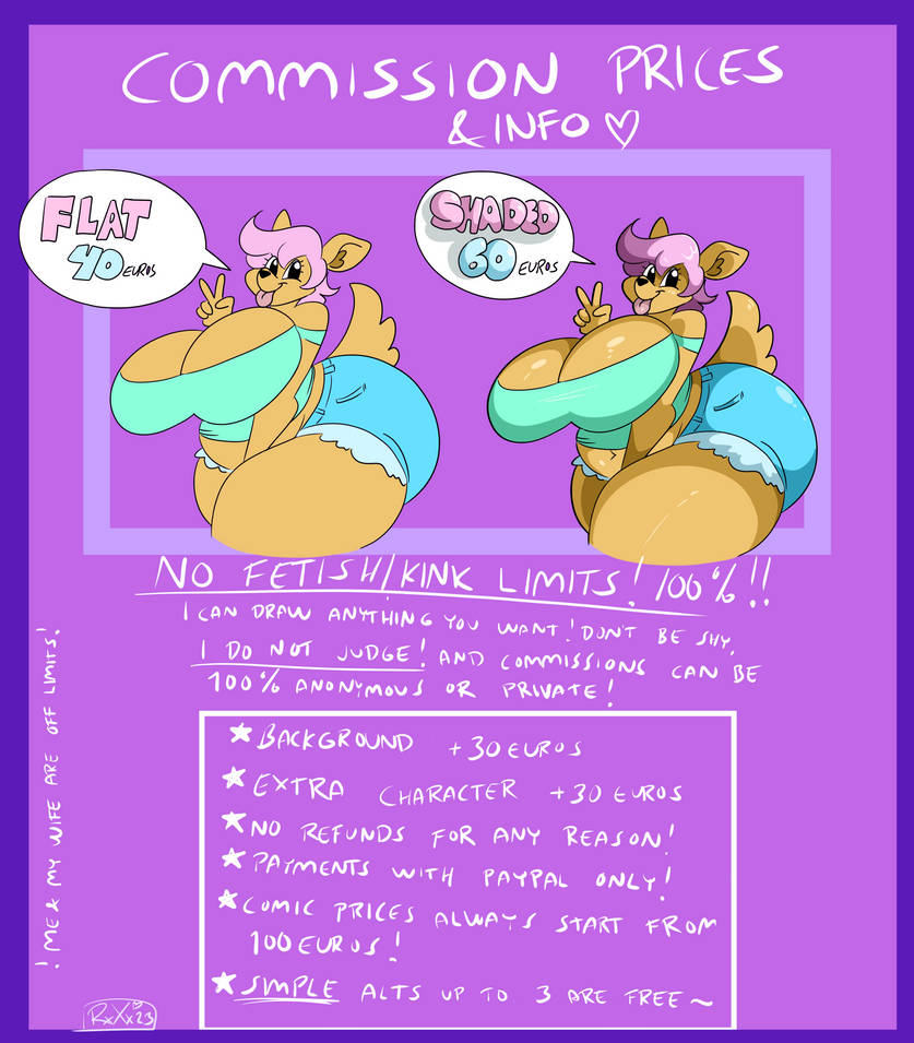 Commission sheet
