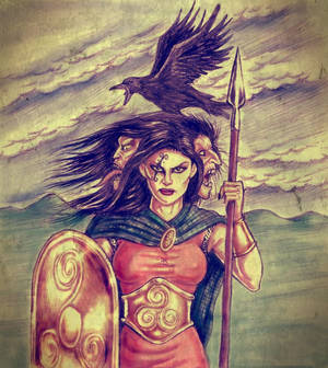 The Morrigan, Goddess of Battle