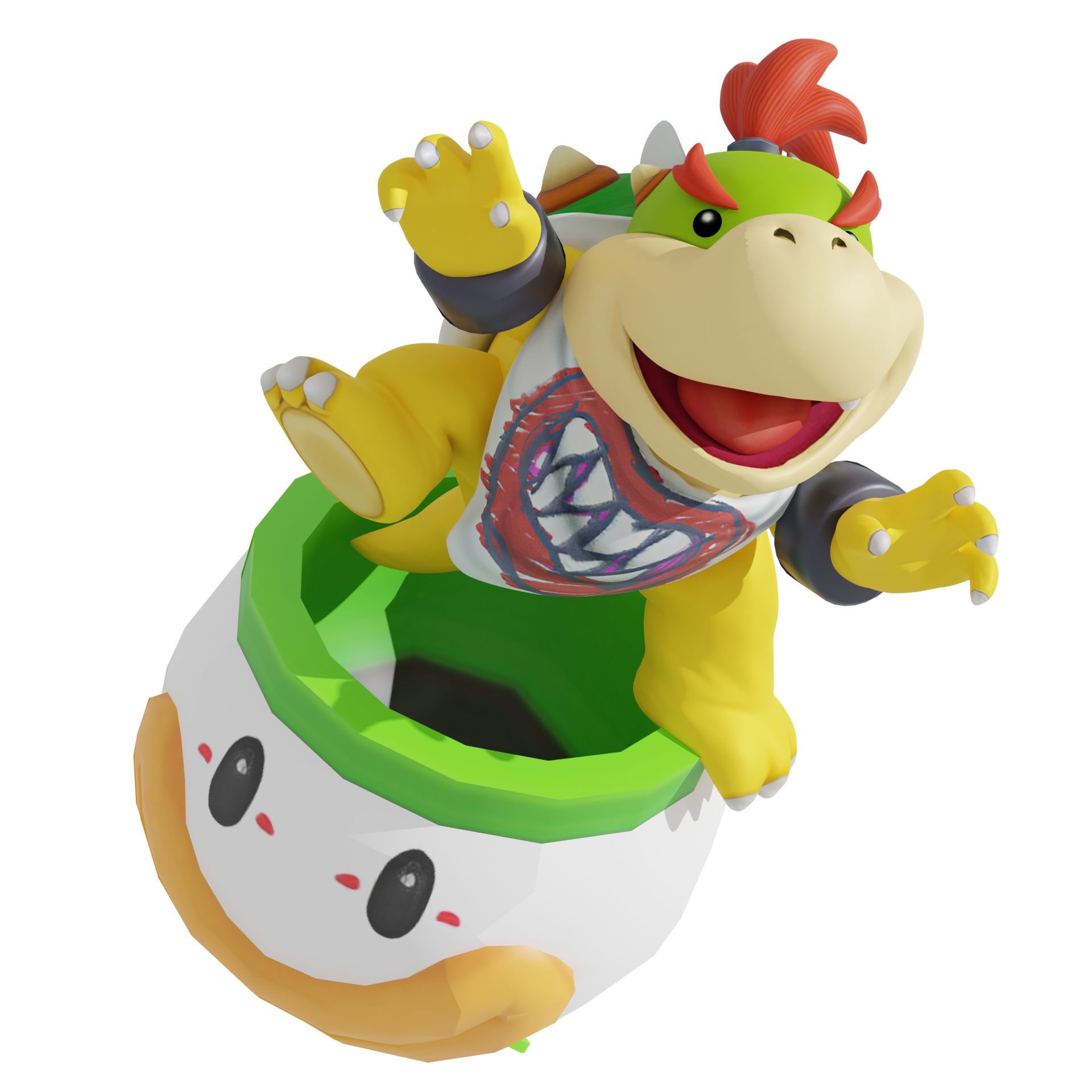 Mario and Bowser Jr. Render (Bowser's Fury) by Nintega-Dario on DeviantArt