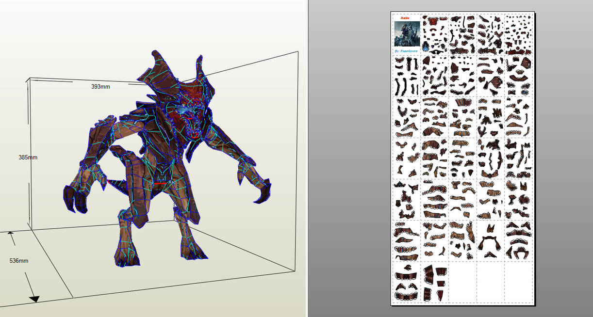 Raijin (Pacific Rim) - Papercraft by paperlovers on DeviantArt