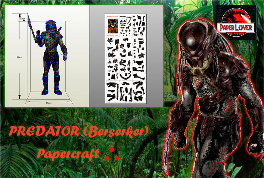 Predator Berserker - Papercraft by paperlovers on DeviantArt