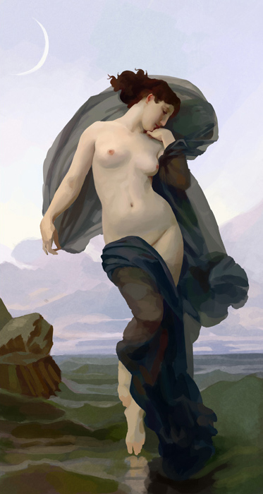 Bouguereau, 'Evening Mood'