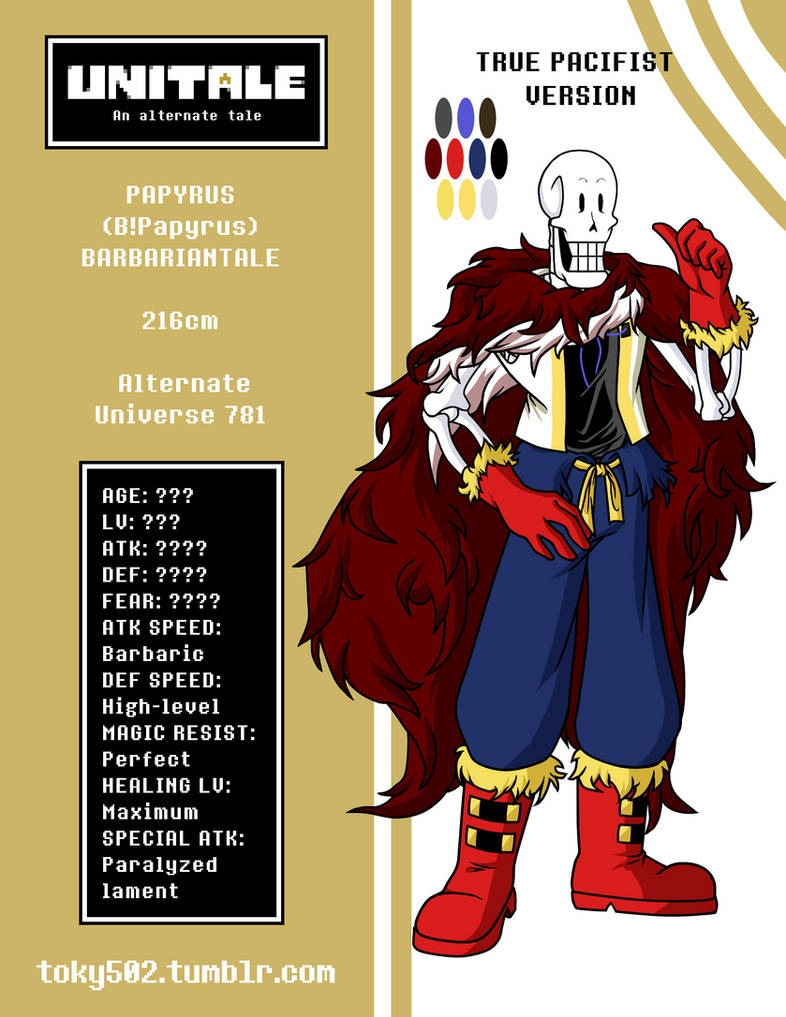 Unitale Red UNITALE (An alternate tale) Papyrus by TOKY502 on DeviantArt