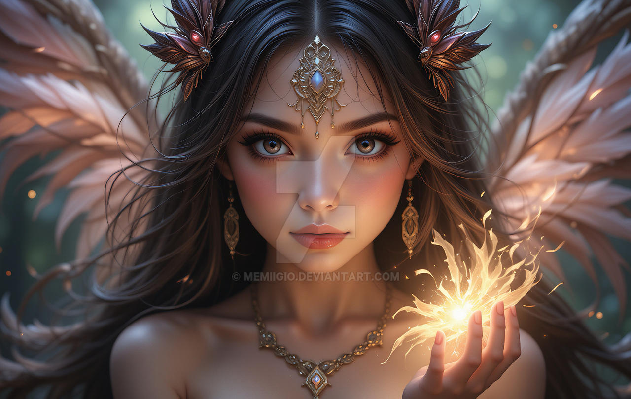 Fantasy Character Using Magic Magic fantasy character by MemiiGio on DeviantArt