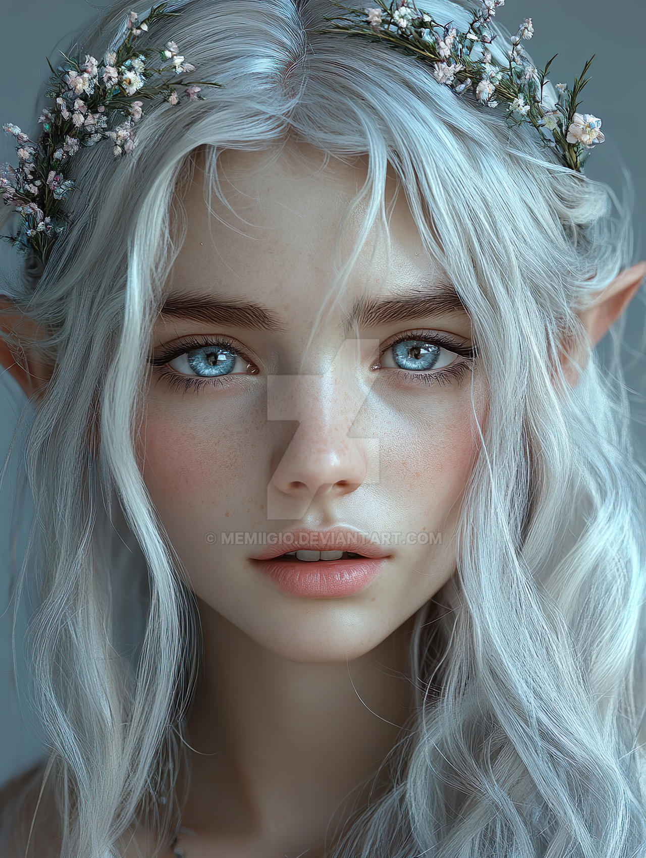Silver Elf Silver Beautiful elf by MemiiGio on DeviantArt