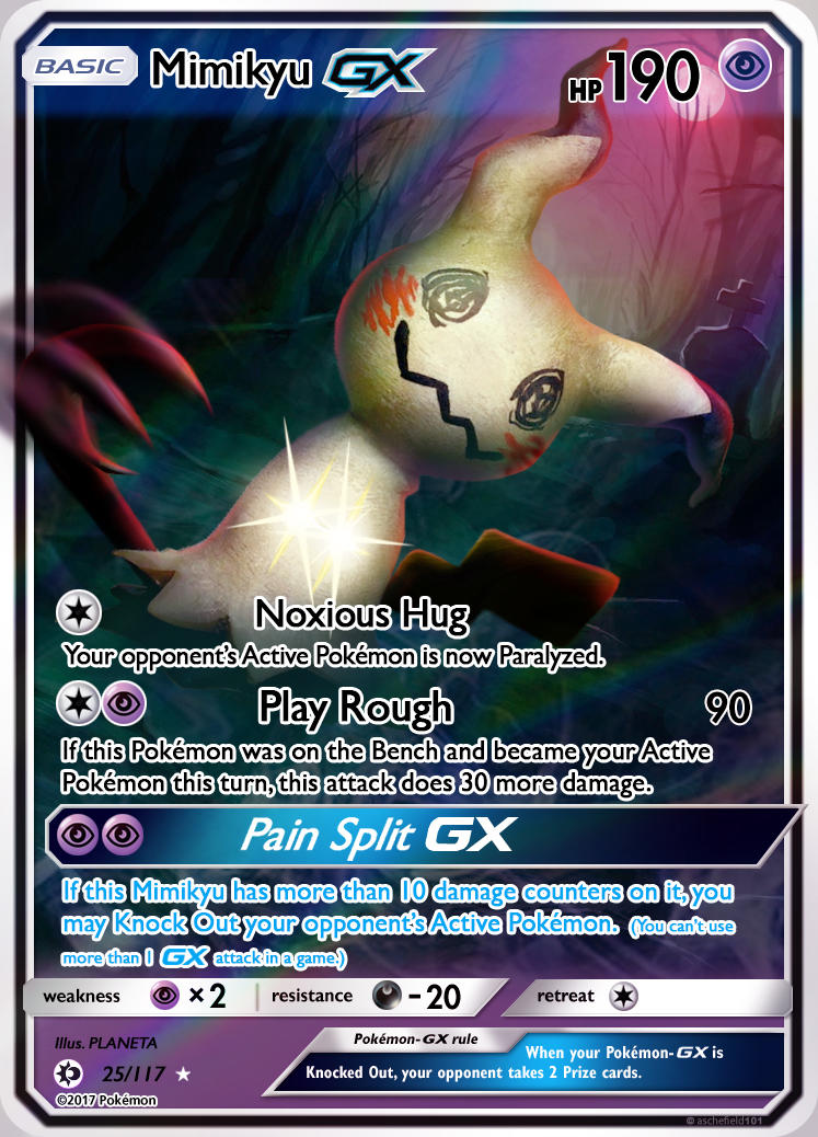 pokemon mimikyu gx card Pokemon Lost Thunder Mimikyu-GX #206