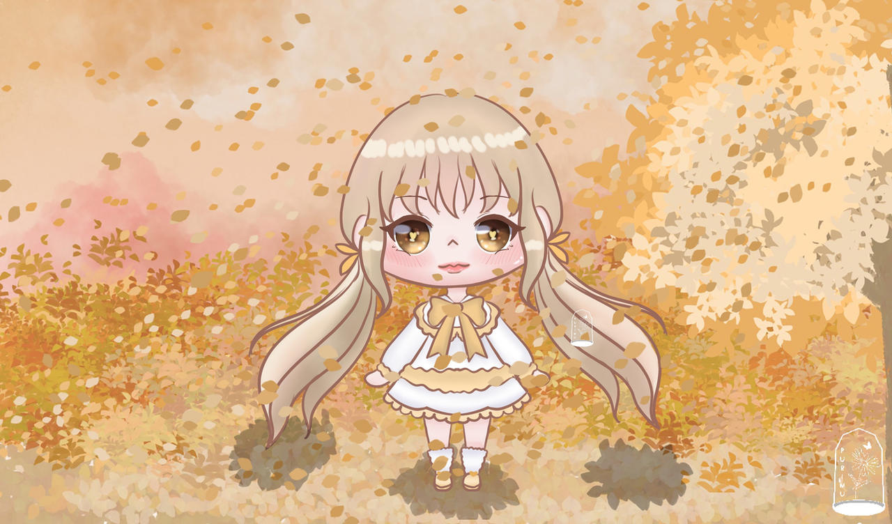 Autmn Chibi Chibi Girl and Autumn by purimu11 on DeviantArt