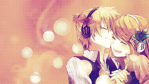 Len and Rin PSP wallpaper