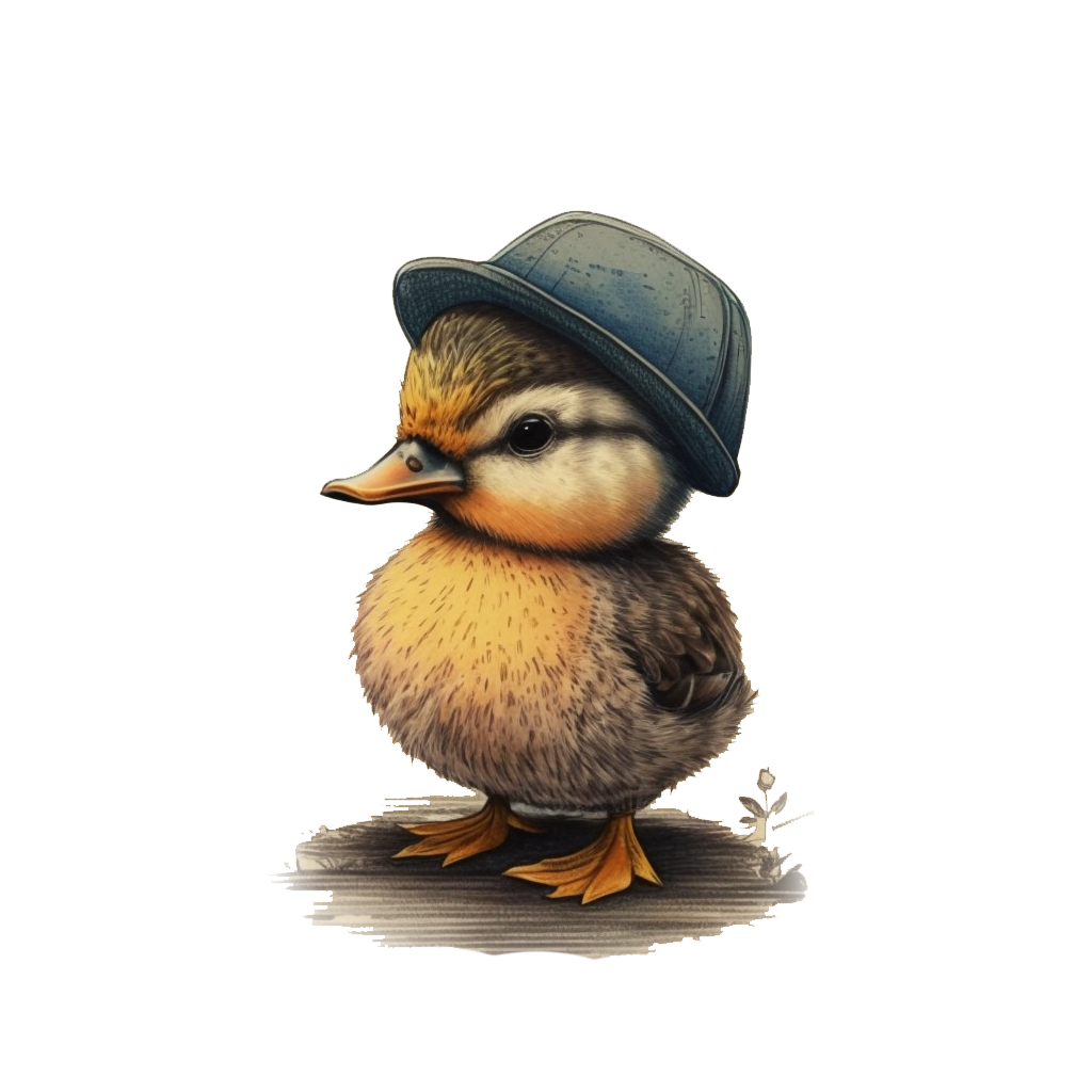 cute duck with a hat on 2 by CuteDoodleShop on DeviantArt