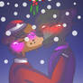 Kiss under the Mistletoe. (Toy Freddy x Nightmare)