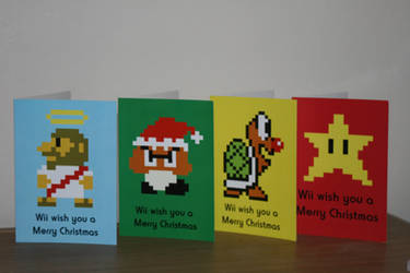Super Mario retro Christmas Cards