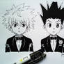 Killuan X Gon on formal attire. (HunterXHunter)